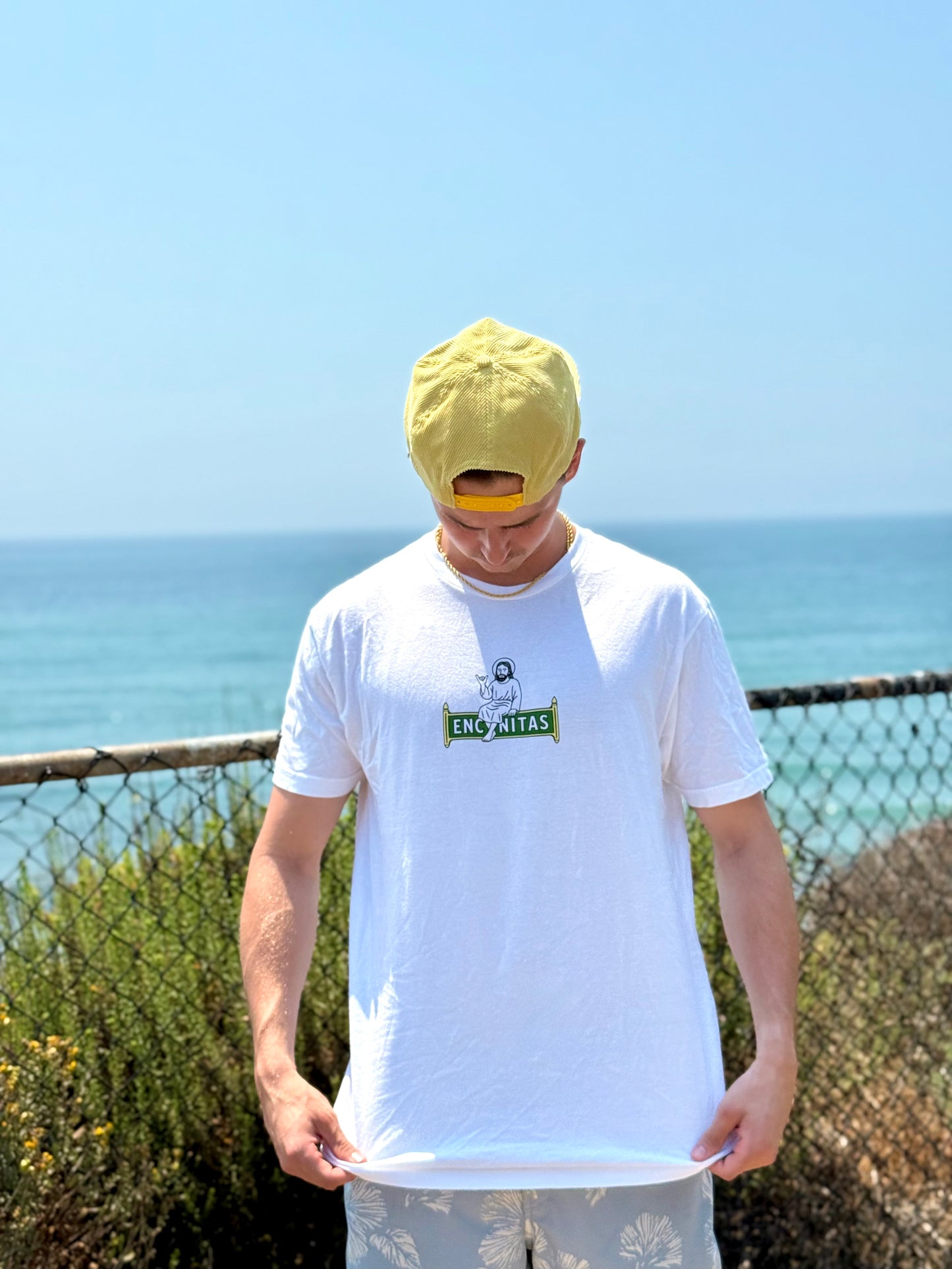 Local Legend Encinitas Jesus Tee White