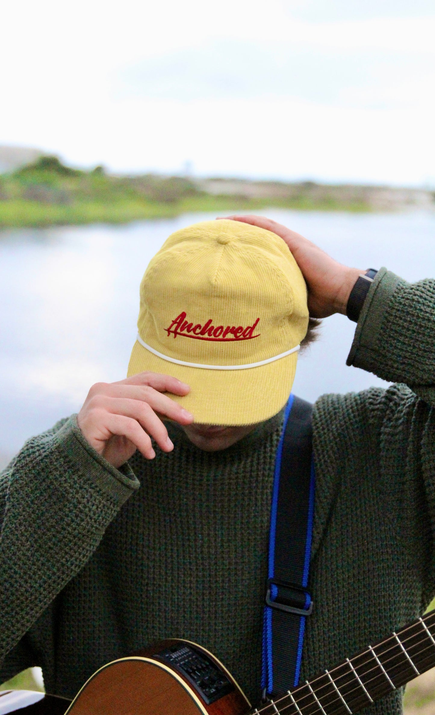 Anchored Corduroy Snapback Mustard