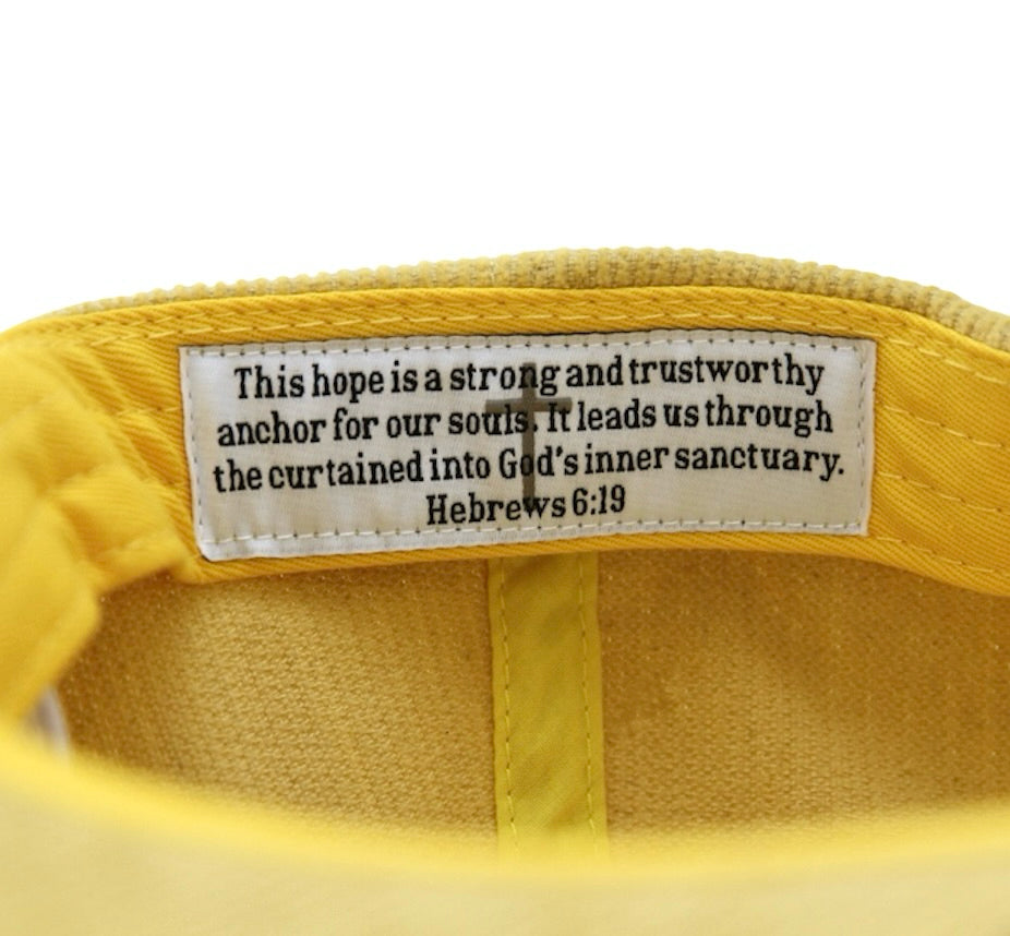Anchored Corduroy Snapback Mustard