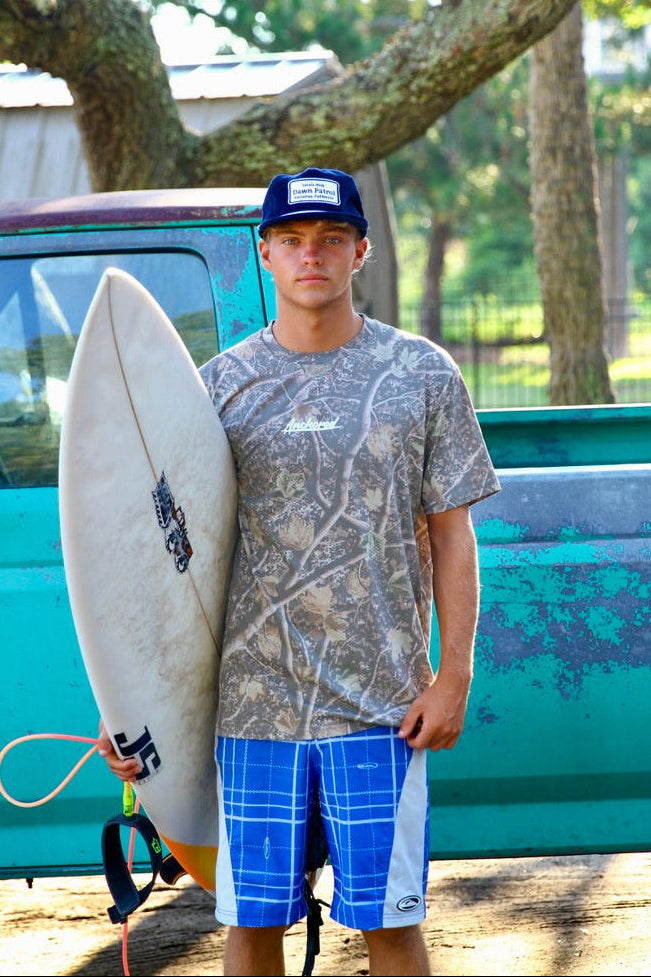 Anchored Surfboard Tee Deadwood Camo