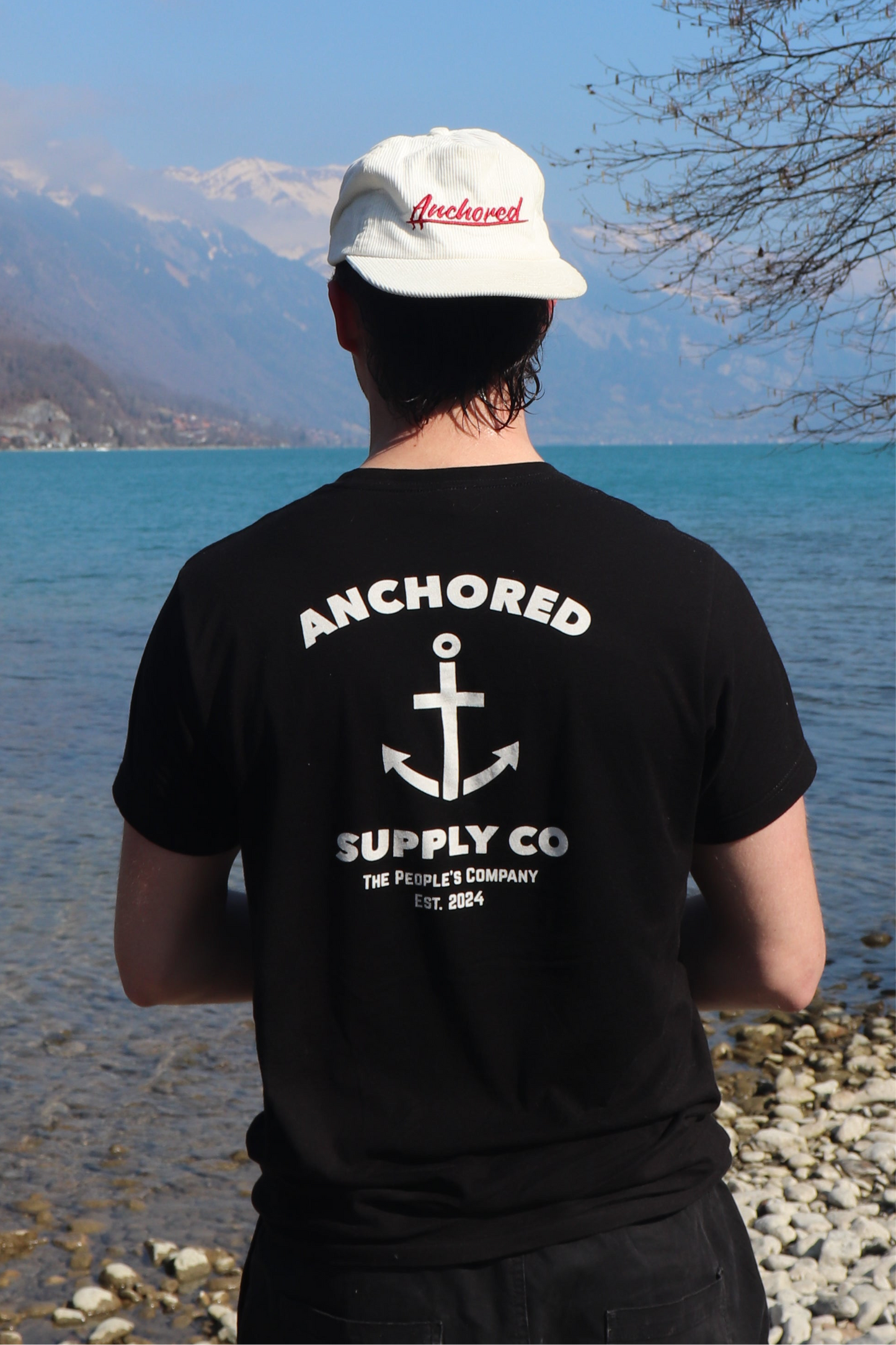 Anchored Supply Co Tee Black