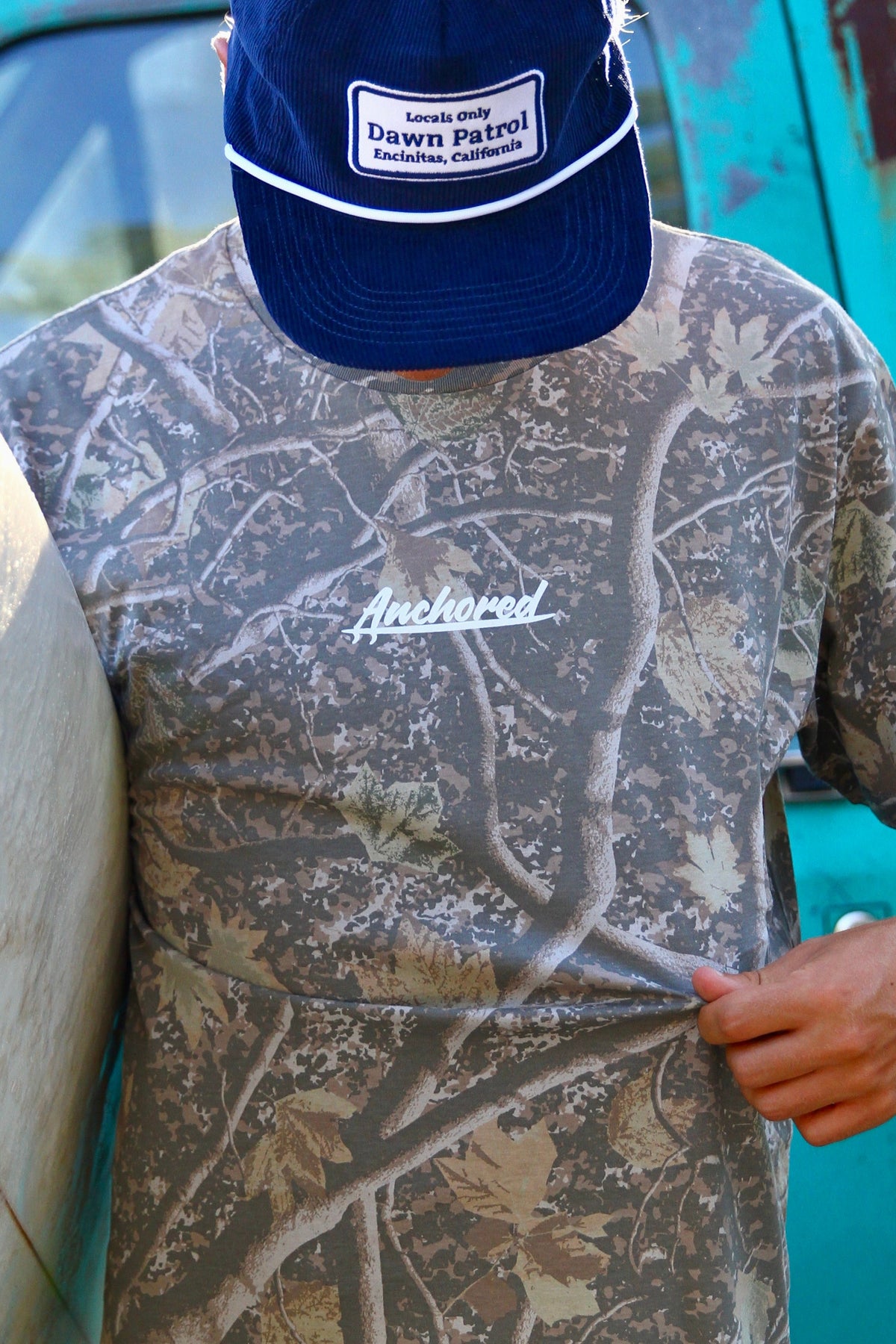 Anchored Surfboard Tee Deadwood Camo