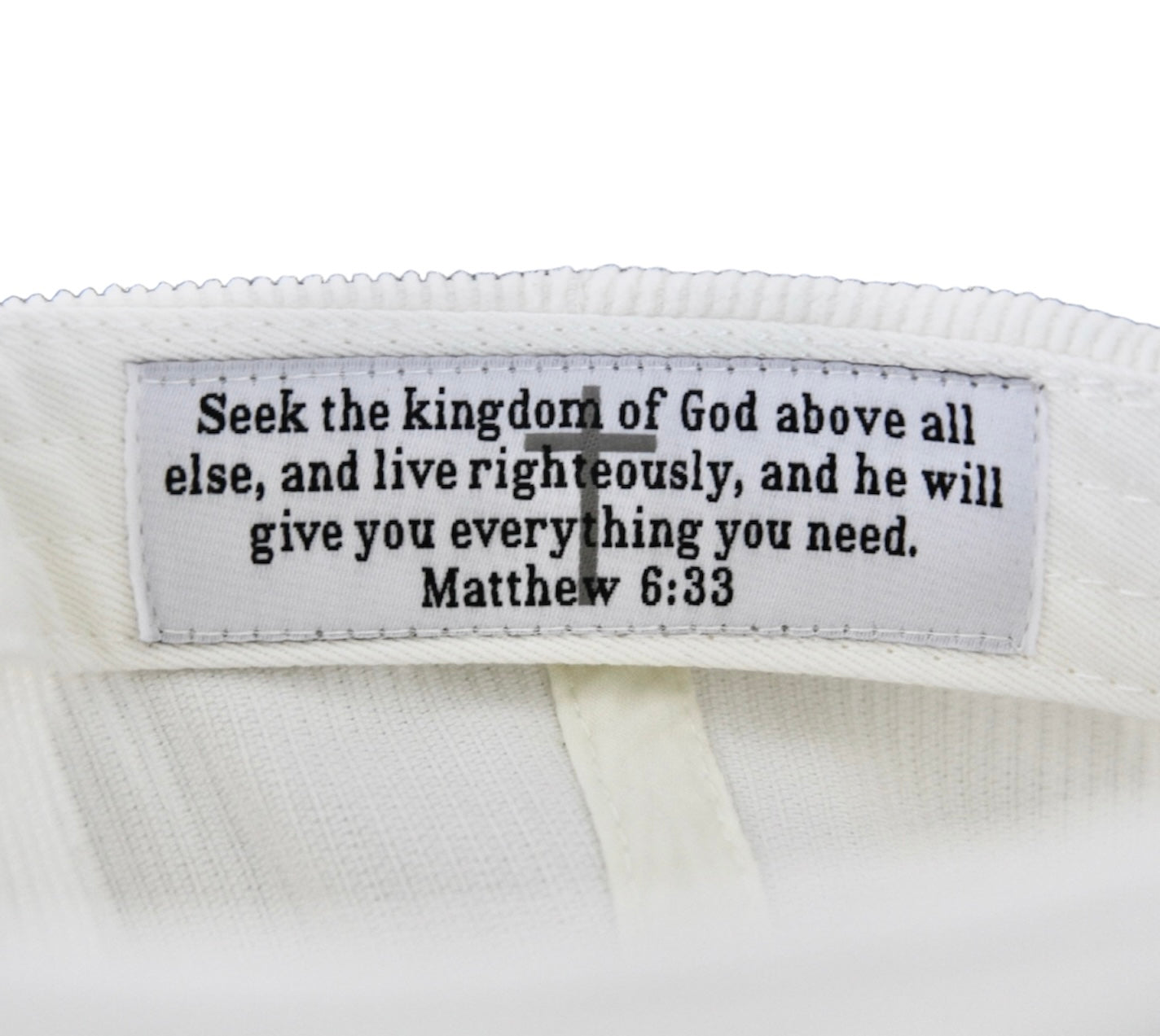 Anchored Corduroy Snapback White