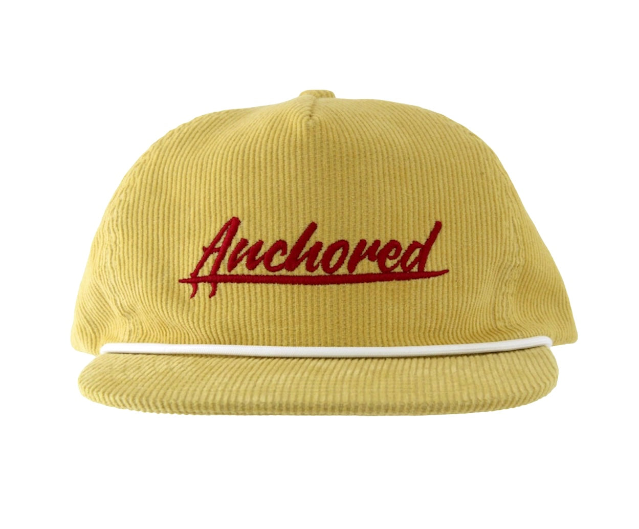 Anchored Corduroy Snapback Mustard