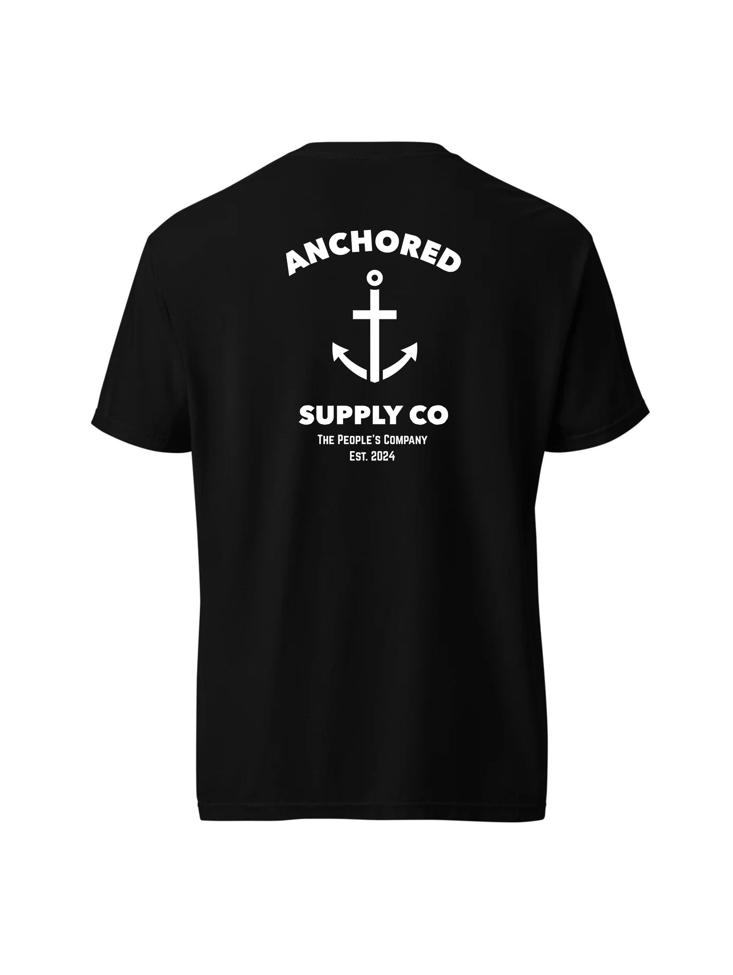 Anchored Supply Co Tee Black