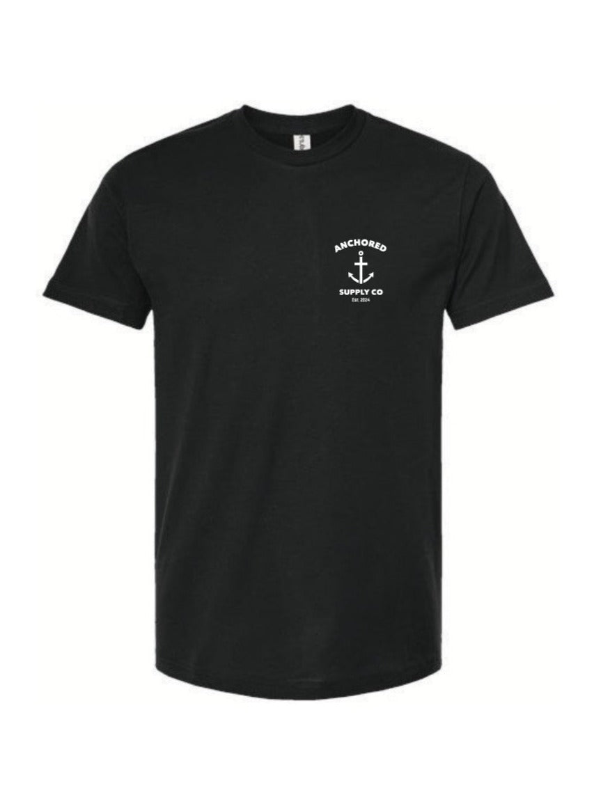 Anchored Supply Co Tee Black